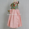 Boutique Pink Satin Floral Baby Girl Dress